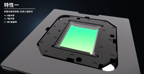 Sub-micron level control for three-axis image stabilization